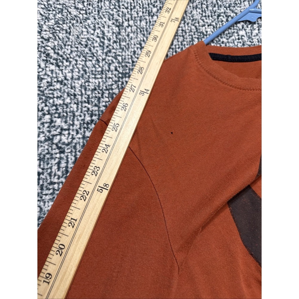 Star Wars Rebels Logo Men's Long Sleeve T-Shirt Size Large Burnt Orange Tee - Picture 13 of 13